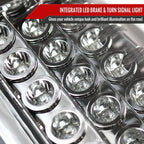 2007-2009 Dodge RAM LED Tail Lights (Chrome Housing/Clear Lens)