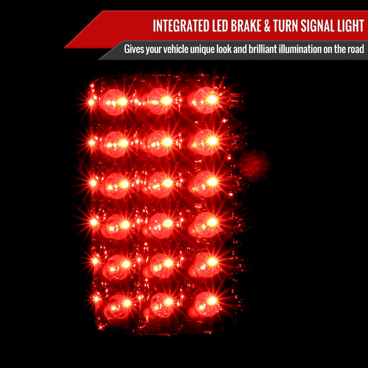 2007-2009 Dodge RAM LED Tail Lights (Chrome Housing/Smoked Lens)