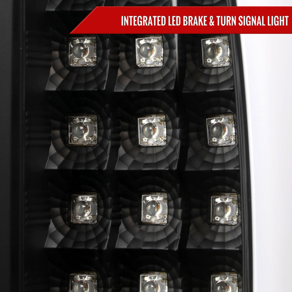 2007-2009 Dodge RAM 1500/2500/3500 LED Tail Lights (Matte Black Housing/Clear Lens)