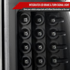 2007-2009 Dodge RAM LED Tail Lights (Matte Black Housing/Clear Lens)