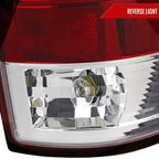 2007-2009 Dodge RAM 1500/2500/3500 LED Tail Lights (Chrome Housing/Red Clear Lens)