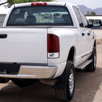 2007-2009 Dodge RAM 1500/2500/3500 LED Tail Lights (Chrome Housing/Red Clear Lens)