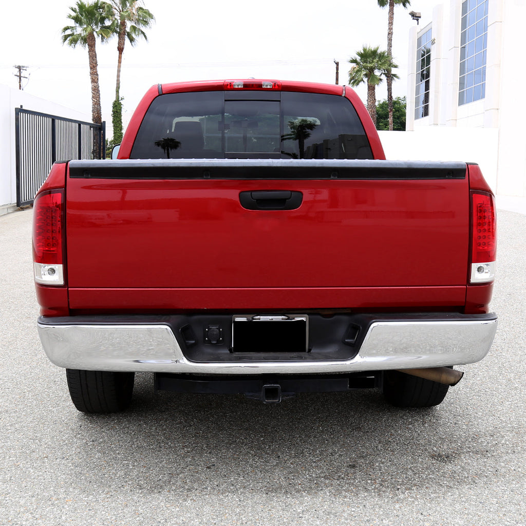 2007-2009 Dodge RAM LED Tail Lights (Chrome Housing/Red Lens)