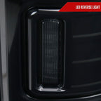 2009-2018 Dodge RAM 1500/2010-2018 RAM 2500 3500 White LED Bar Tail Lights (Black Housing/Smoked Lens)