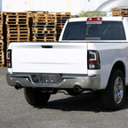 2009-2018 Dodge RAM 1500 / 2019-2021 RAM Classic / 2010-2018 RAM 2500 3500 White Bar LED Tail Lights (Matte Black Housing/Clear Lens)