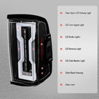 2009-2018 Dodge RAM 1500 / 2019-2021 RAM Classic / 2010-2018 RAM 2500 3500 Full LED Tail Lights (Jet Black Housing / Clear Lens)