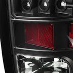 2009-2018 Dodge RAM 1500 / 2019-2021 RAM Classic / 2010-2018 RAM 2500 3500 LED Tail Lights - V2 (Matte Black Housing/Clear Lens)