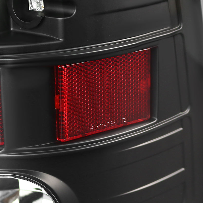2009-2018 Dodge RAM 1500 / 2019-2021 RAM Classic / 2010-2018 RAM 2500 3500 LED Tail Lights - V2 (Matte Black Housing/Clear Lens)