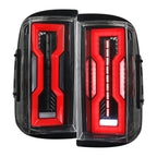 2009-2018 Dodge RAM 1500 / 2019-2021 RAM Classic / 2010-2018 RAM 2500 3500 Full LED Tail Lights (Jet Black Housing / Clear Lens)