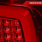 2009-2018 Dodge RAM 1500 / 2019-2021 RAM Classic / 2010-2018 RAM 2500 3500 White Bar LED Tail Lights (Chrome Housing/Red Lens)