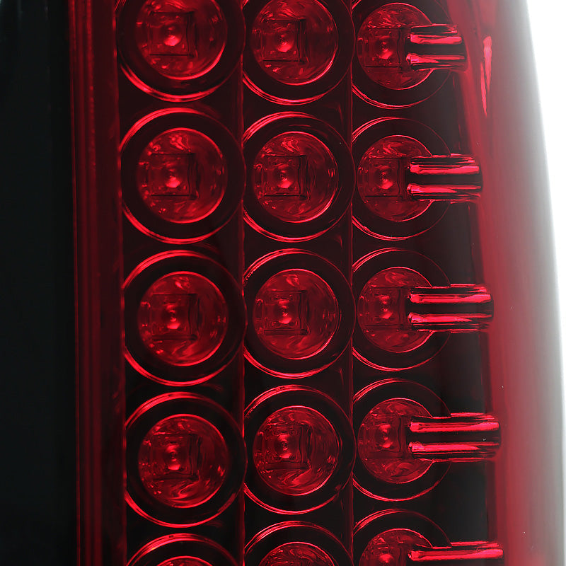 2009-2018 Dodge RAM 1500 / 2019-2021 RAM Classic / 2010-2018 RAM 2500 3500 LED Tail Lights (Chrome Housing/Red Lens)