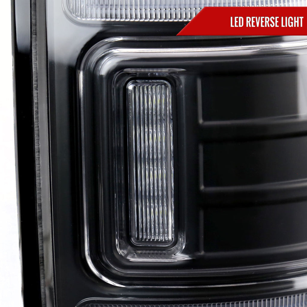 2013-2018 RAM 1500/2500/3500 Sequential Signal LED Tail Lights (Matte Black Housing/Clear Lens)