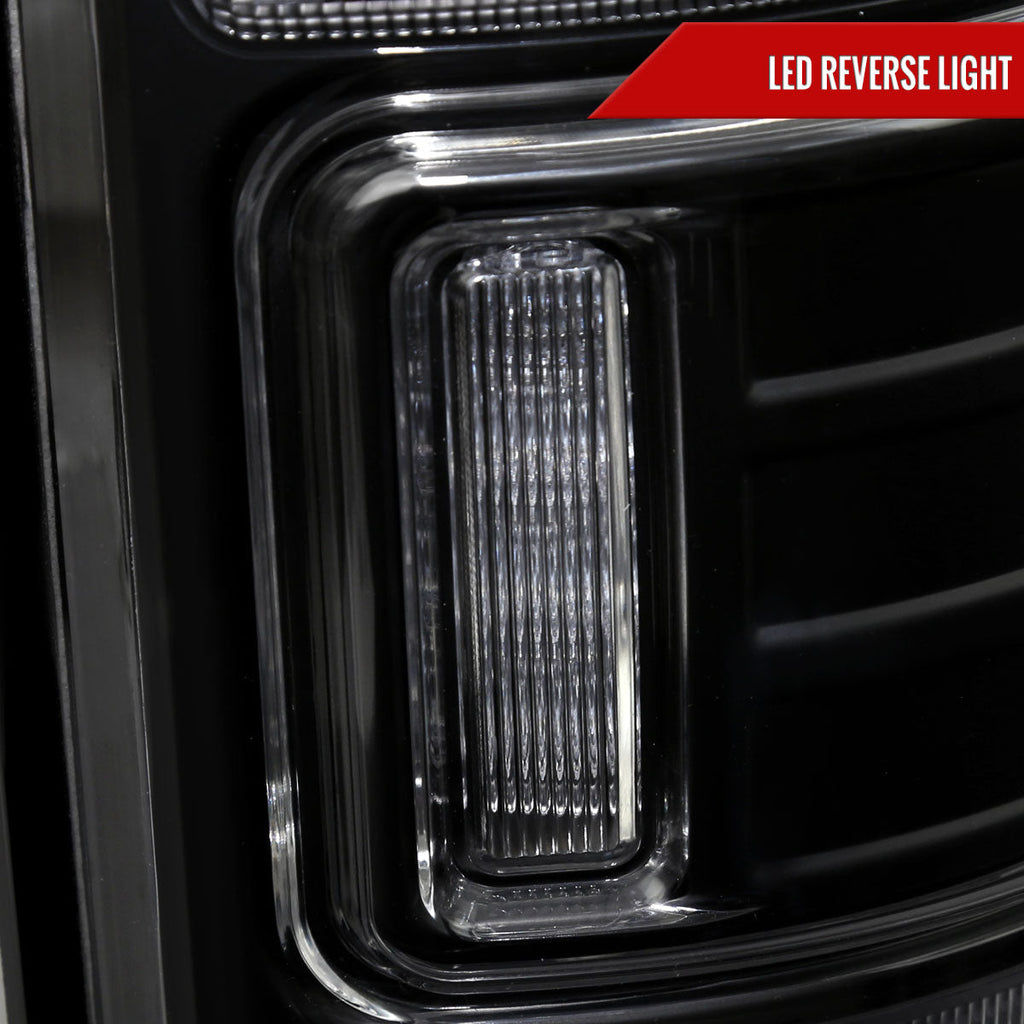 2013-2018 RAM 1500/2500/3500 Sequential Signal LED Tail Lights (Black Housing/Clear Lens)