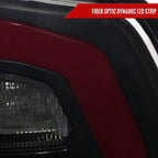 2013-2018 RAM 1500/2500/3500 Sequential Signal LED Tail Lights (Matte Black Housing/Smoked Lens)