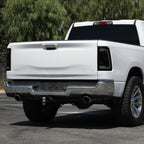 2019-2024 Dodge RAM 1500 White LED Bar Tail Lights (Glossy Black Housing/Smoked Lens)