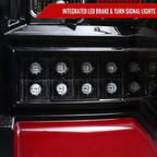 2019-2024 Dodge RAM 1500 White LED Bar Tail Lights (Glossy Black Housing/Clean Lens)