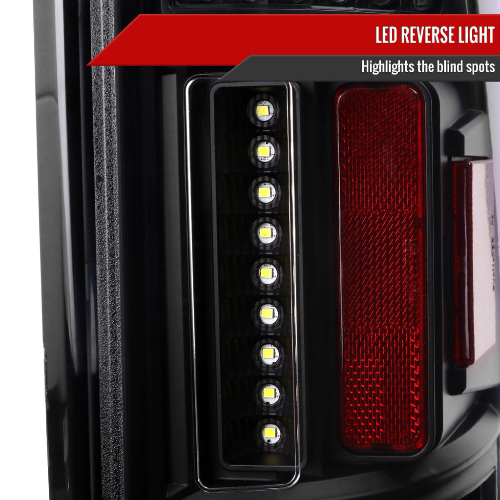 2019-2024 Dodge RAM 1500 LED Tail Lights (Matte Black Housing/Clear Lens)