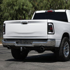 2019-2024 Dodge RAM 1500 LED Tail Lights (Matte Black Housing/Clear Lens)