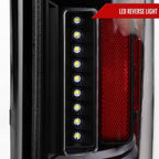 2019-2024 Dodge RAM 1500 Red LED Bar Tail Lights (Glossy Black Housing/Clear Lens)