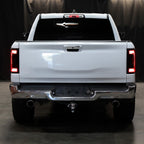 2019-2024 Dodge RAM 1500 White LED Bar Tail Lights (Black Housing/Red Smoked Lens)