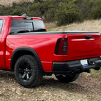 2019-2024 Dodge RAM 1500 Tail Light w/ Sequential Turn Signal LED Strip and LED Side Marker Brake Reverse (Matte Black Housing / Smoked Lens)