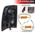 2019-2024 Dodge RAM 2500/3500 LED Sequential Signal Tail Lights (Jet Black Housing/Clear Lens)