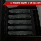 2019-2024 Dodge RAM 2500/3500 LED Sequential Signal Tail Lights (Glossy Black Housing / Dark Smoked Lens)