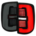 2019-2024 Dodge RAM 2500/3500 LED Sequential Signal Tail Lights (Glossy Black Housing / Dark Smoked Lens)