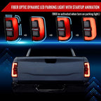 2019-2024 Dodge RAM 2500/3500 LED Sequential Signal Tail Lights (Jet Black Housing / Clear Lens)