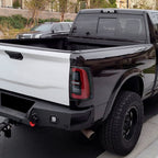 2019-2024 Dodge RAM 2500/3500 LED Sequential Signal Tail Lights (Jet Black Housing / Clear Lens)