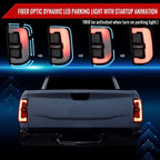 2019-2024 Dodge RAM 2500/3500 LED Sequential Signal Tail Lights (Matte Black Housing / Clear Lens)