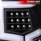 2019-2024 Dodge RAM 2500/3500 LED Sequential Signal Tail Lights (Matte Black Housing/Clear Lens)