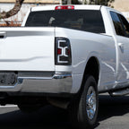 2019-2024 Dodge RAM 2500/3500 LED Sequential Signal Tail Lights (Matte Black Housing/Clear Lens)