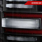 2019-2024 Dodge RAM 2500/3500 Red LED Bar Sequential Signal Tail Lights (Black Housing / Clear Lens)