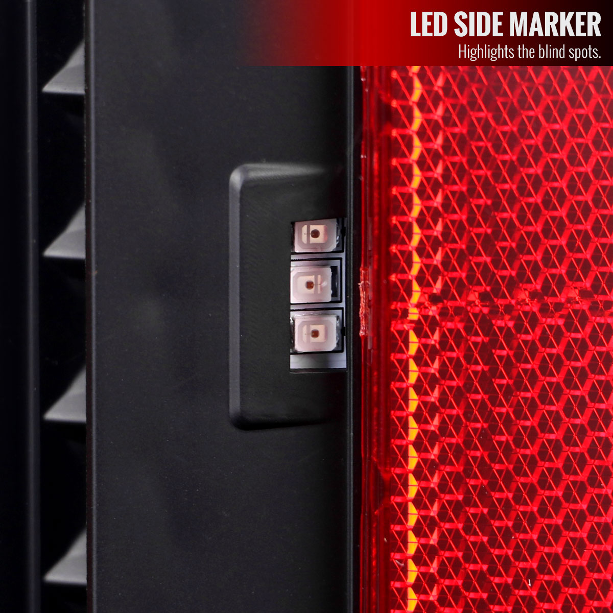 2019-2024 Dodge RAM 2500/3500 Red LED Bar Sequential Signal Tail Lights (Black Housing/Clear Lens)