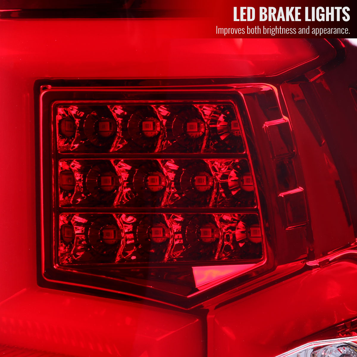 2019-2024 Dodge RAM 2500/3500 LED Sequential Signal Tail Lights (Chrome Housing/Red Lens)