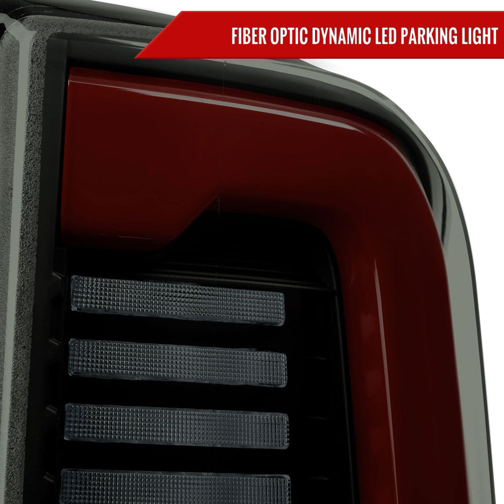 2019-2024 Dodge RAM 2500/3500 LED Sequential Signal Tail Lights (Black Housing / Smoked Lens)