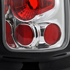 1994-2002 Dodge RAM Tail Lights (Chrome Housing/Clear Lens)
