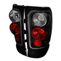 1994-2002 Dodge RAM Tail Lights (Matte Black Housing/Clear Lens)