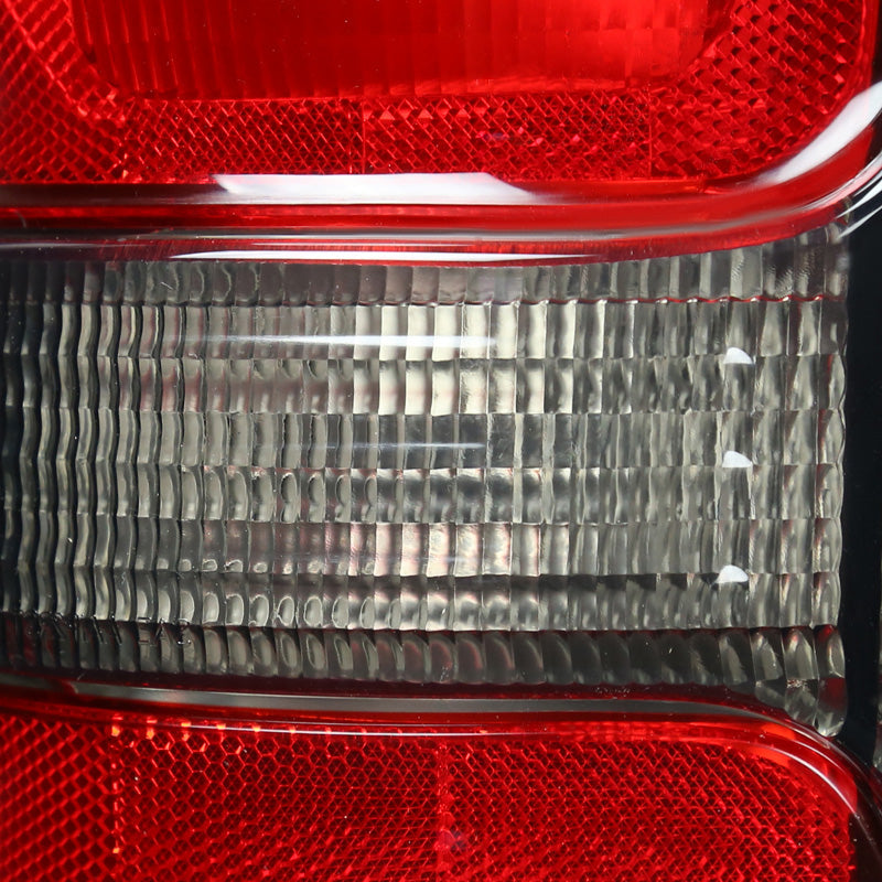 1994-2002 Dodge RAM Tail Lights (Black Housing/Red Clear Lens)