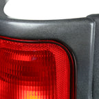 1994-2002 Dodge RAM Tail Lights (Black Housing/Red Clear Lens)