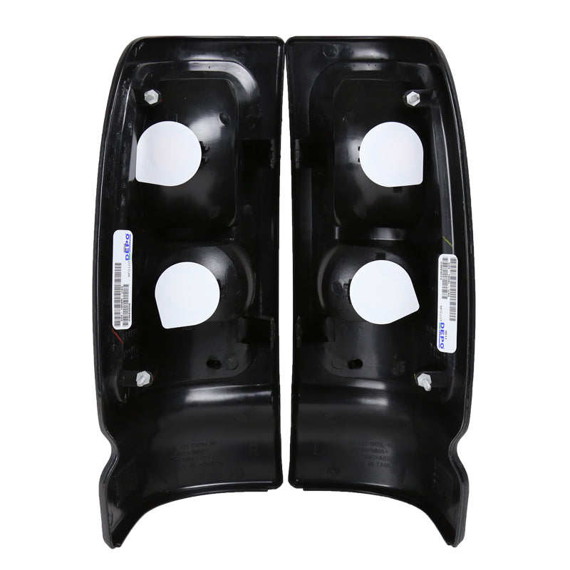 1994-2002 Dodge RAM Tail Lights (Black Housing/Red Clear Lens)