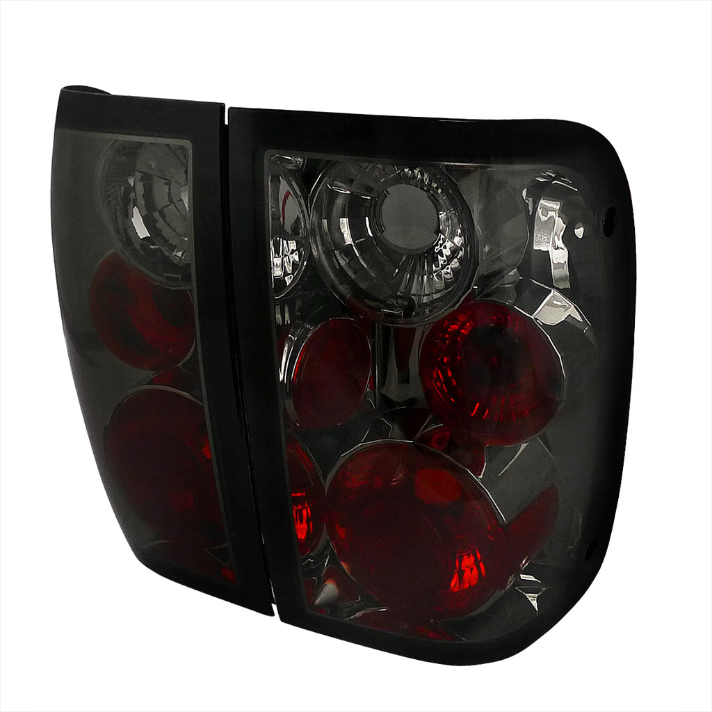 2001-2005 Ford Ranger Tail Lights (Chrome Housing/Smoked Lens)