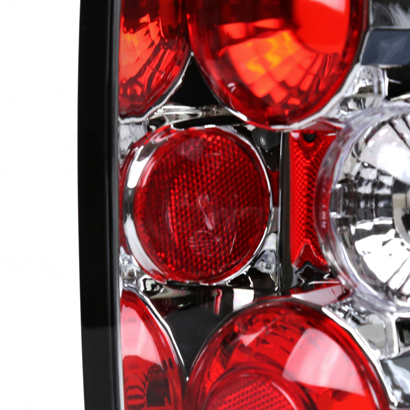 1993-1997 Ford Ranger Tail Lights (Chrome Housing/Clear Lens)