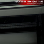 2019-2024 Toyota RAV4 White LED Bar Sequential Signal Tail Lights (Glossy Black Housing/Dark Smoked Lens)