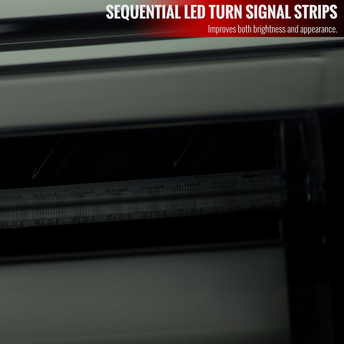 2019-2024 Toyota RAV4 White LED Bar Sequential Signal Tail Lights (Glossy Black Housing/Dark Smoked Lens)