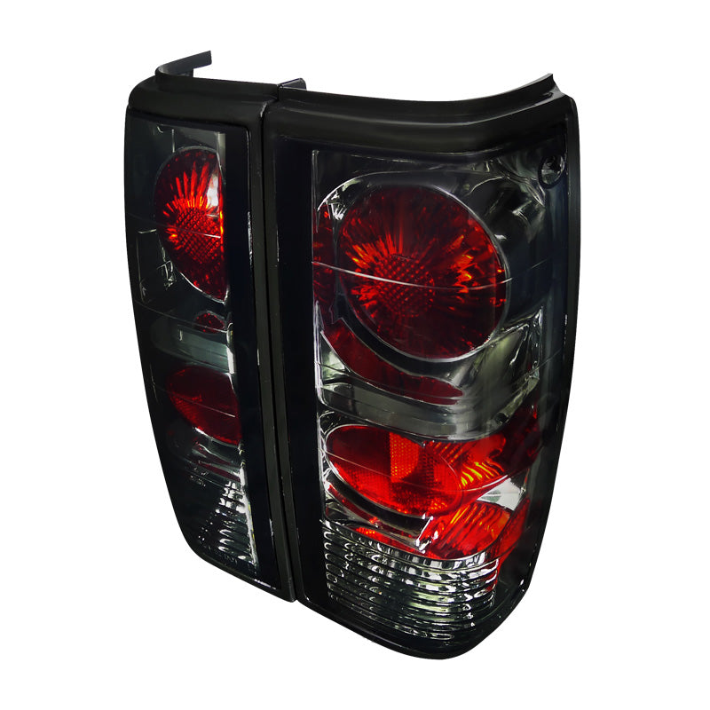1982-1994 Chevrolet S10/Blazer GMC S15/Sonoma Tail Lights (Chrome Housing/Smoked Lens)