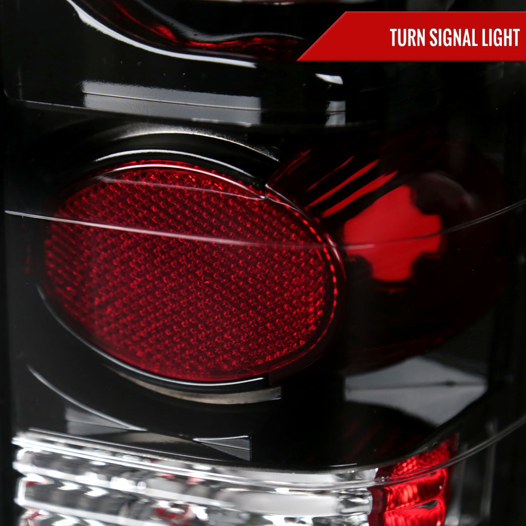 1982-1994 Chevrolet S10/Blazer GMC S15/Sonoma Tail Lights (Matte Black Housing/Clear Lens)