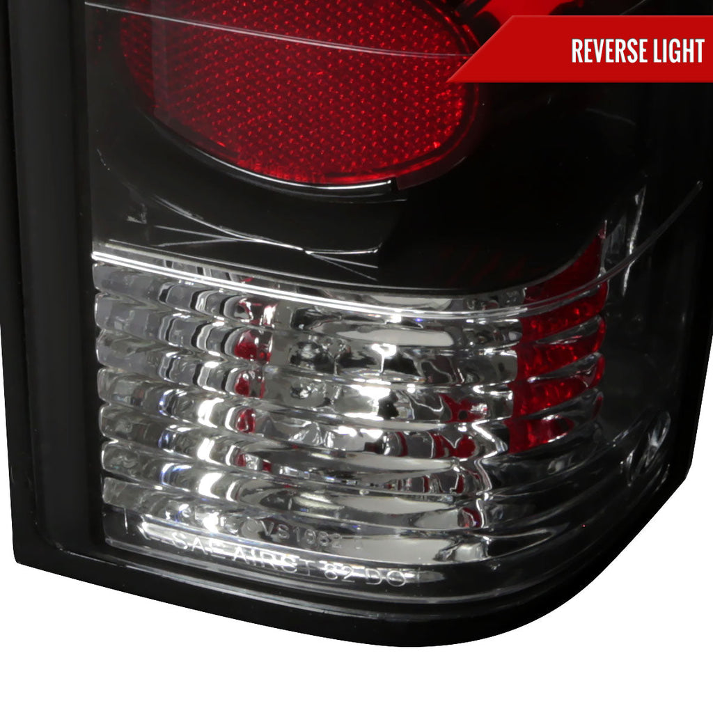 1982-1994 Chevrolet S10/Blazer GMC S15/Sonoma Tail Lights (Matte Black Housing/Clear Lens)