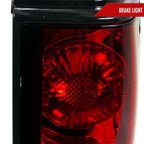 1982-1994 Chevrolet S10/Blazer GMC S15/Sonoma Tail Lights (Chrome Housing/Red Clear Lens)
